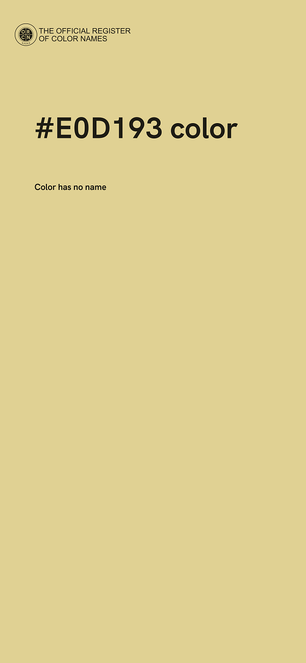 #E0D193 color image