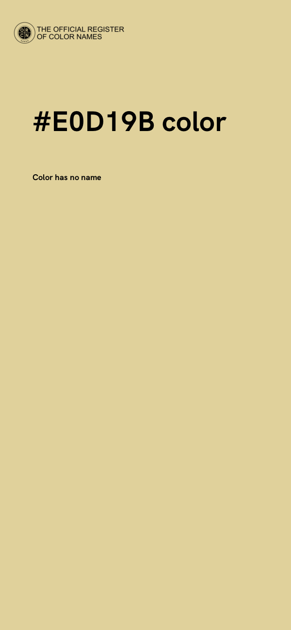 #E0D19B color image