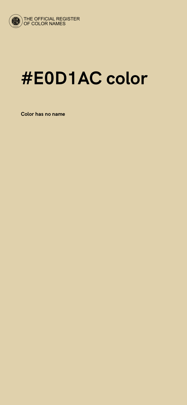 #E0D1AC color image