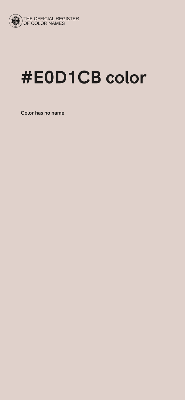 #E0D1CB color image