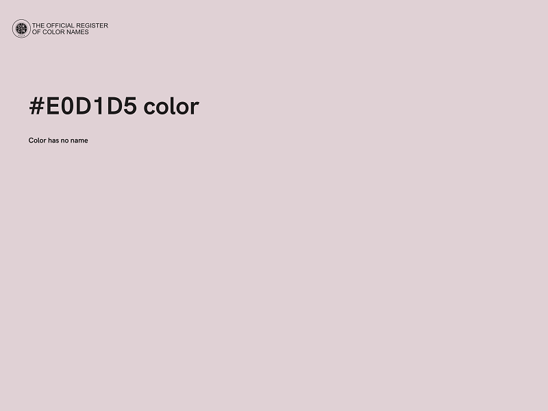 #E0D1D5 color image