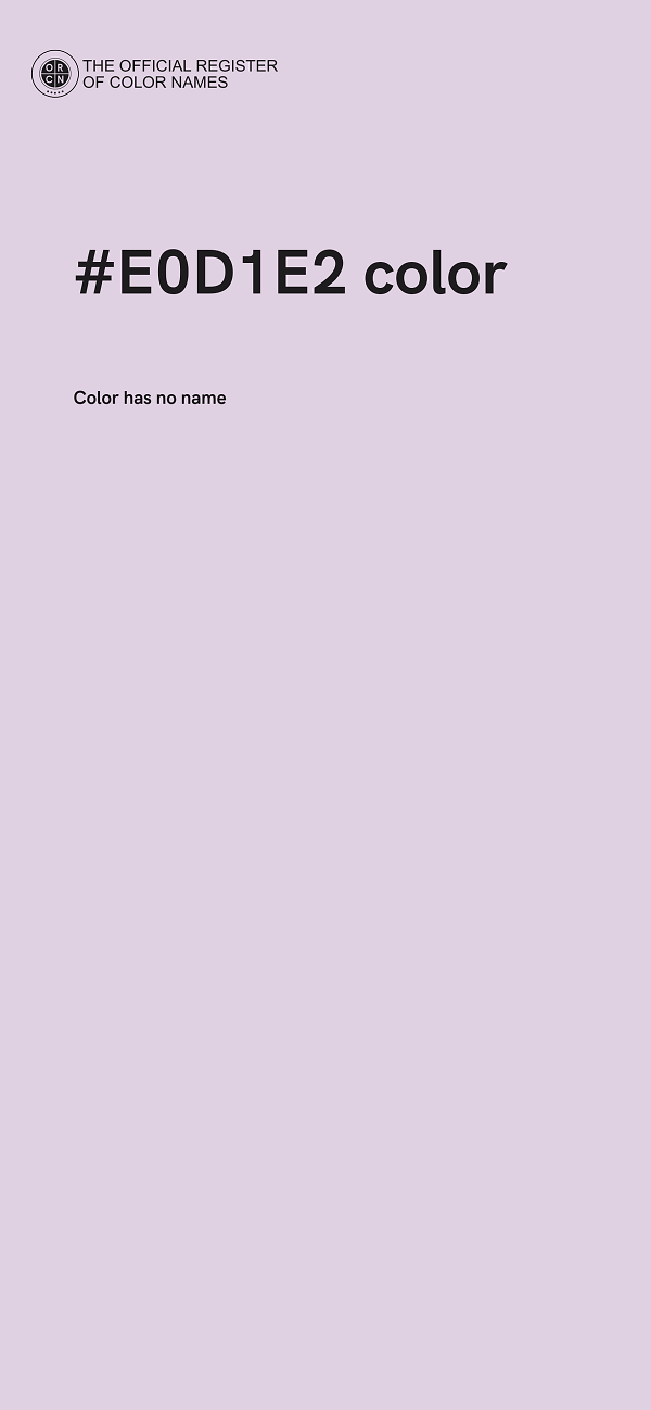 #E0D1E2 color image