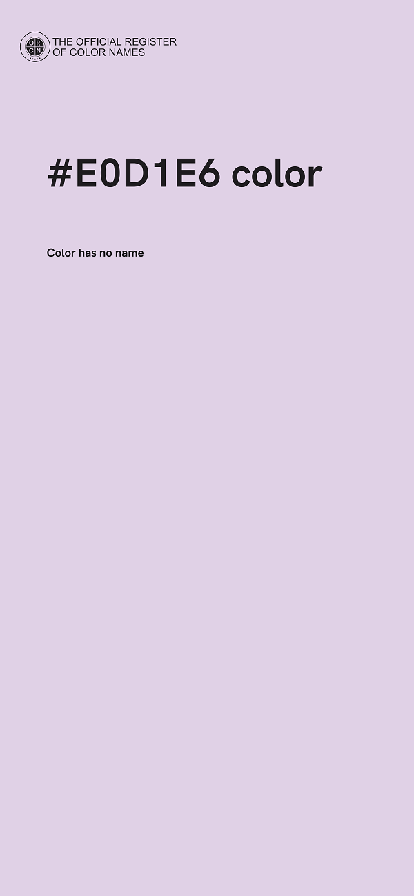 #E0D1E6 color image
