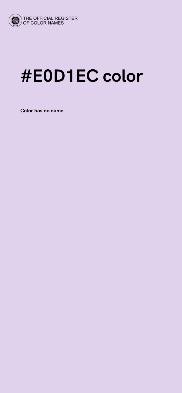 #E0D1EC color image