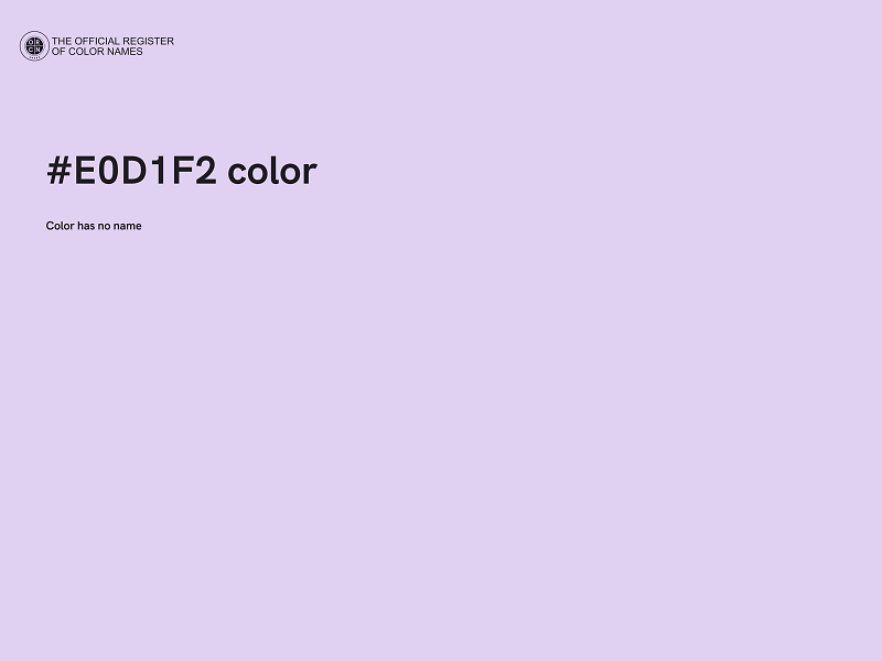 #E0D1F2 color image