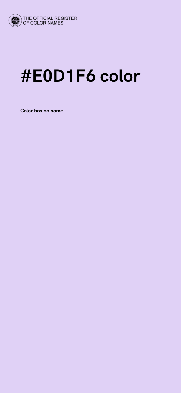 #E0D1F6 color image