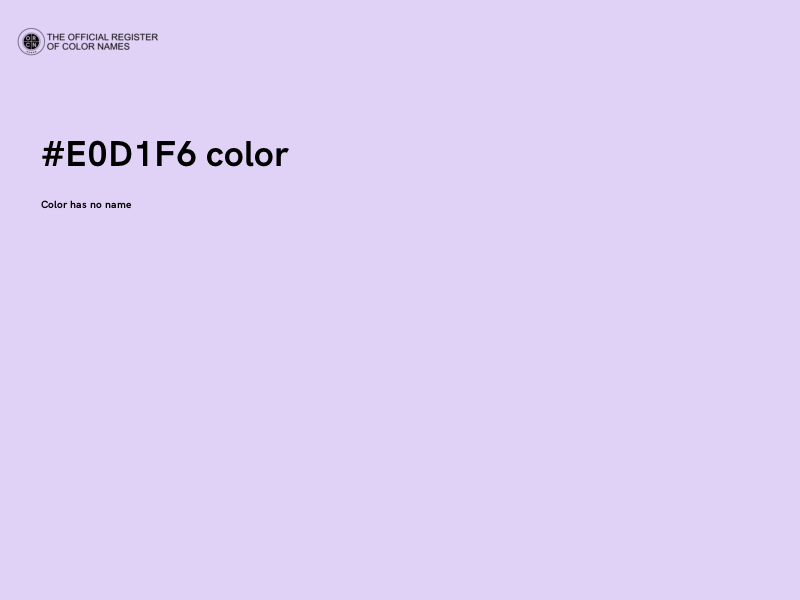 #E0D1F6 color image
