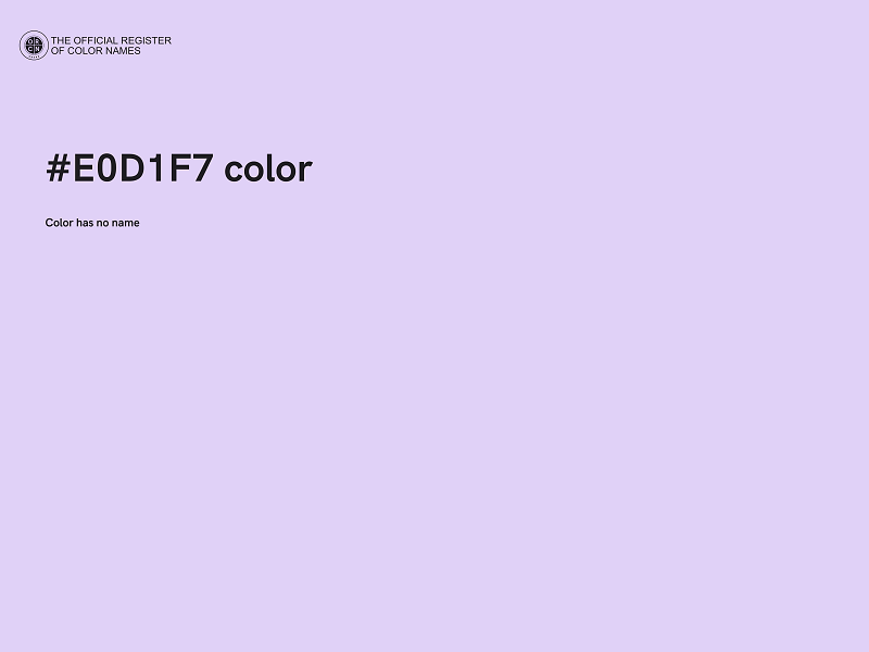 #E0D1F7 color image