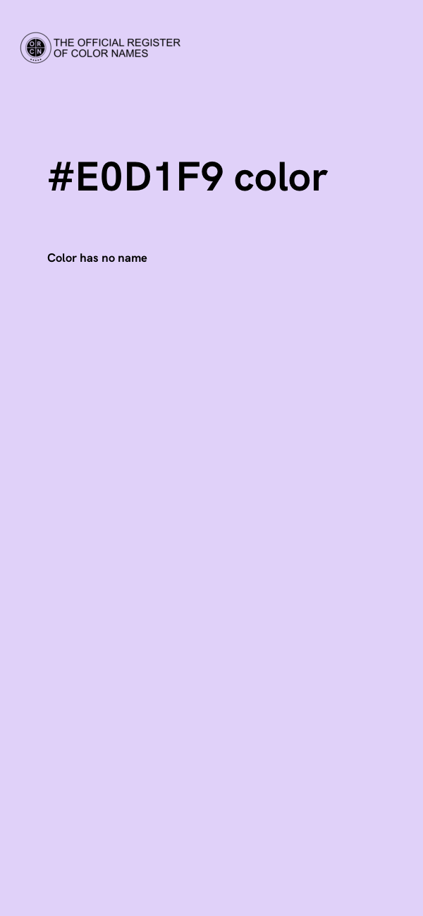 #E0D1F9 color image