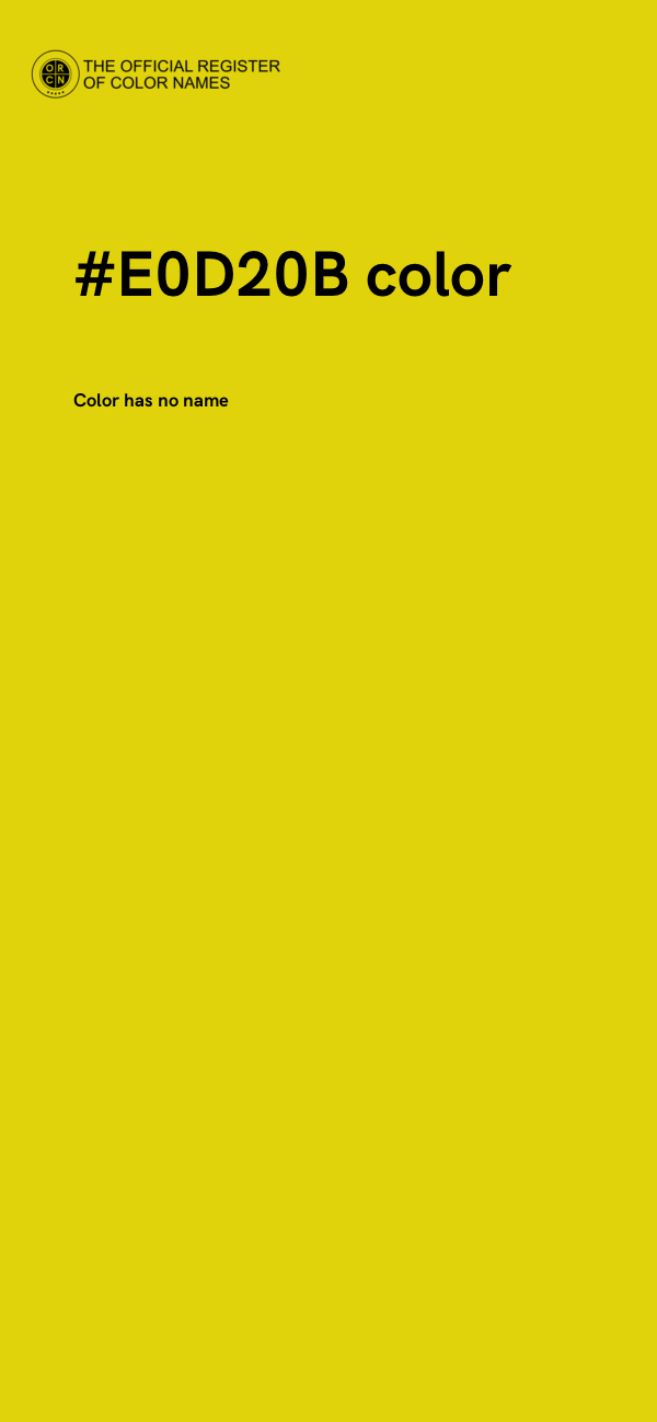 #E0D20B color image