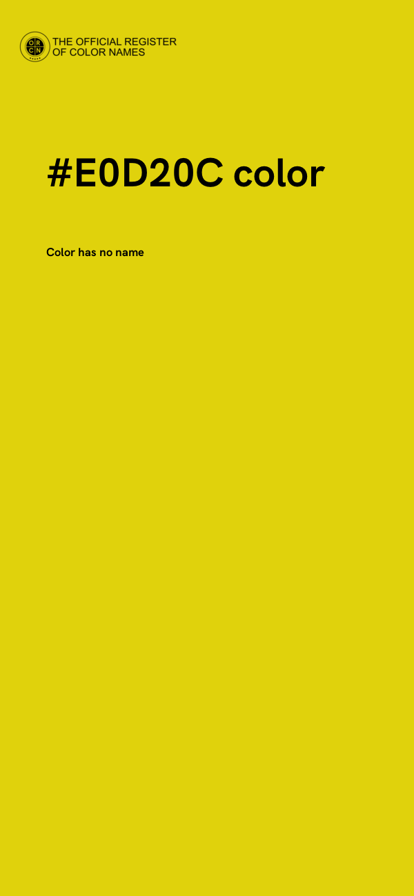 #E0D20C color image