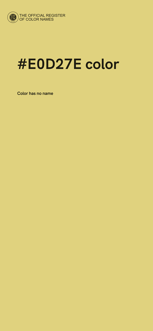 #E0D27E color image