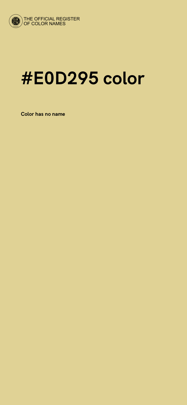 #E0D295 color image