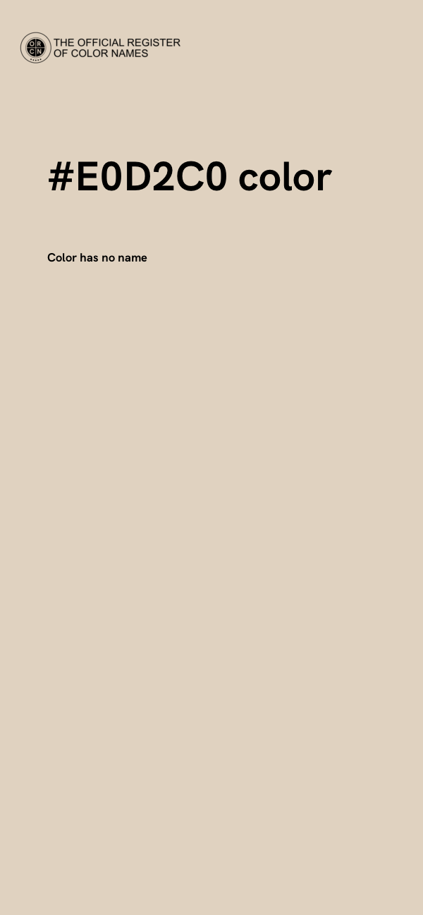 #E0D2C0 color image