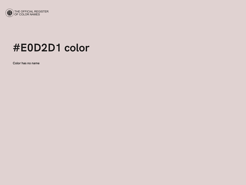 #E0D2D1 color image