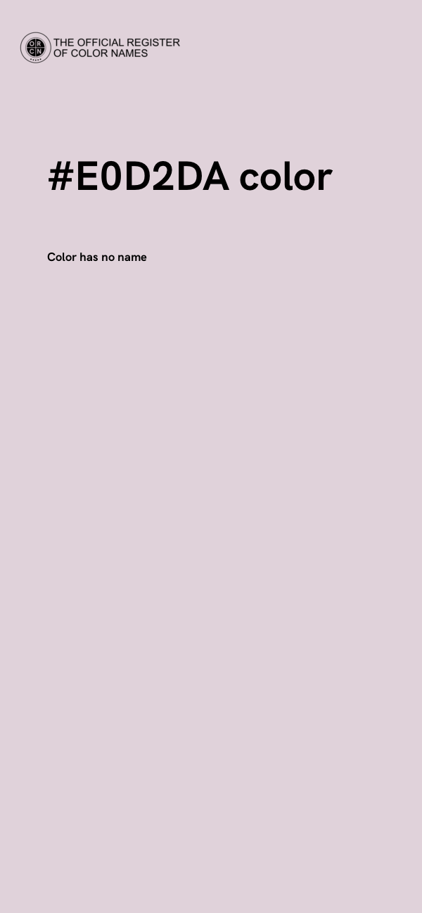 #E0D2DA color image