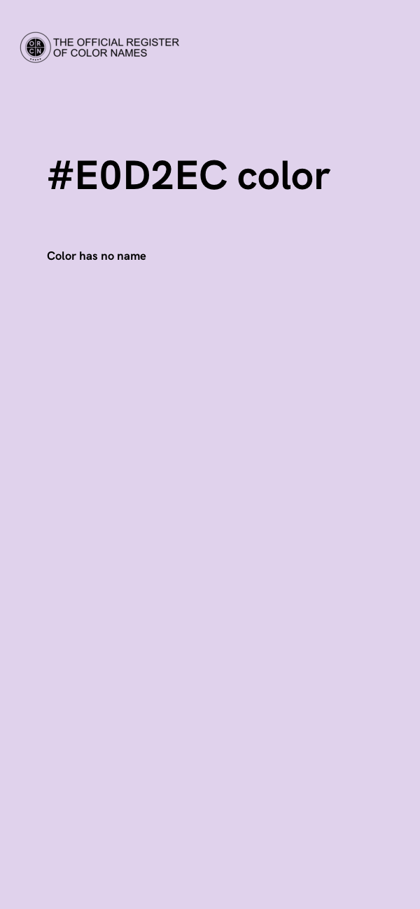 #E0D2EC color image