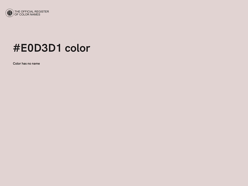 #E0D3D1 color image