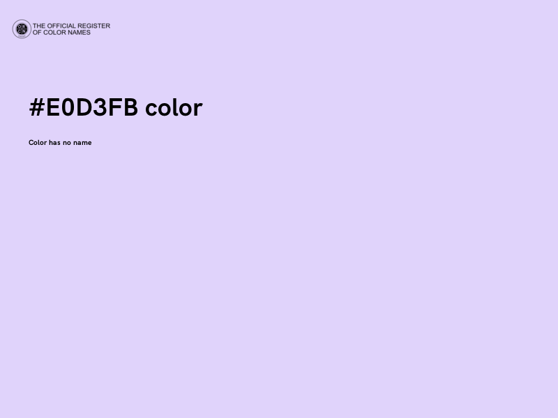 #E0D3FB color image
