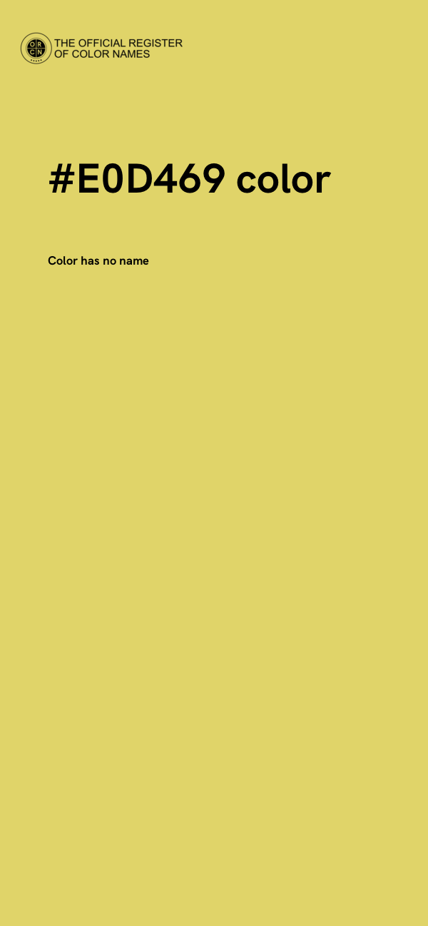 #E0D469 color image