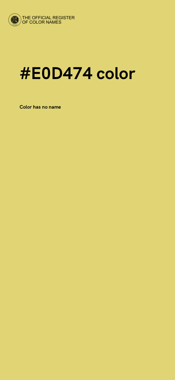 #E0D474 color image