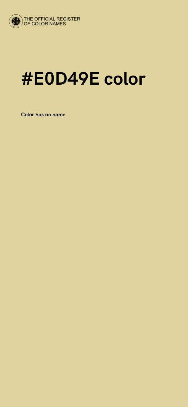 #E0D49E color image