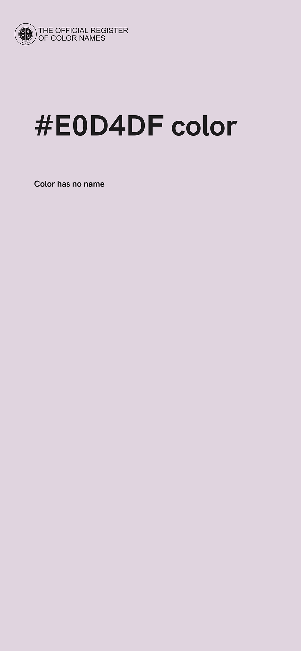 #E0D4DF color image