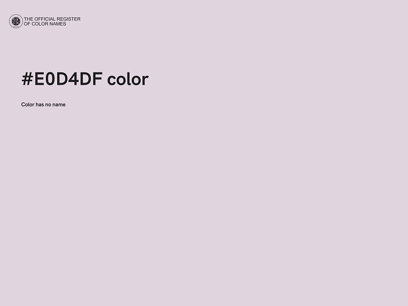 #E0D4DF color image
