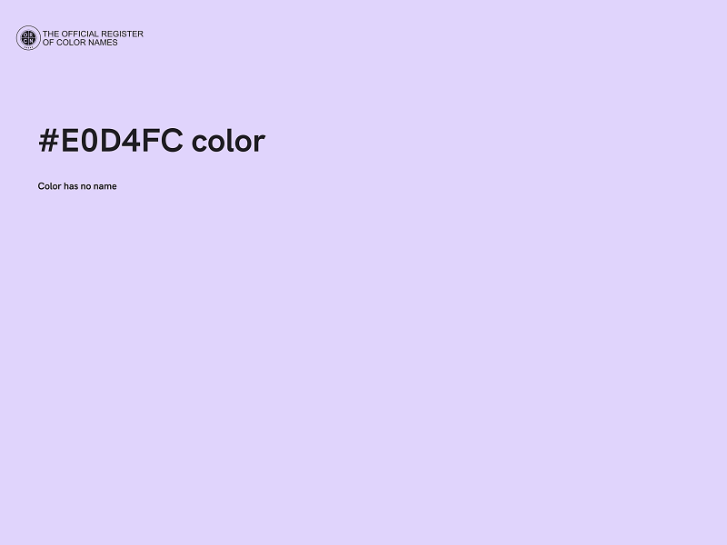 #E0D4FC color image