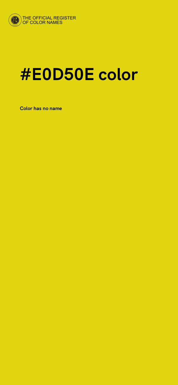 #E0D50E color image