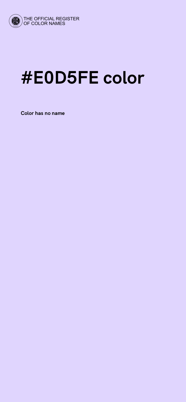 #E0D5FE color image