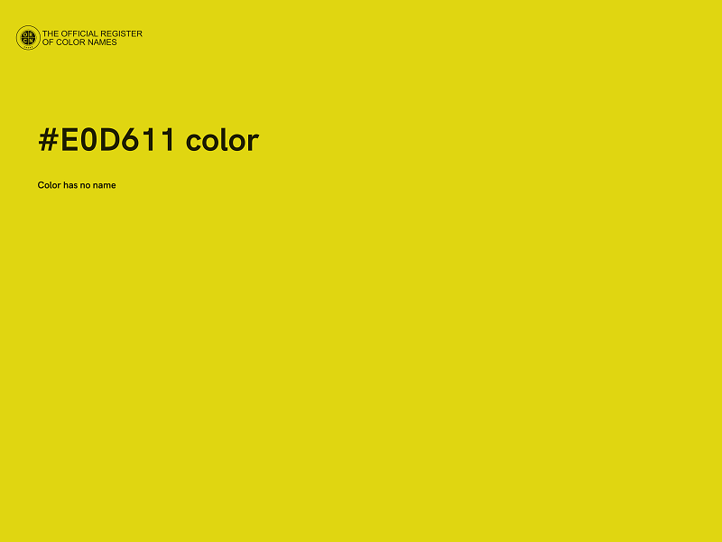 #E0D611 color image