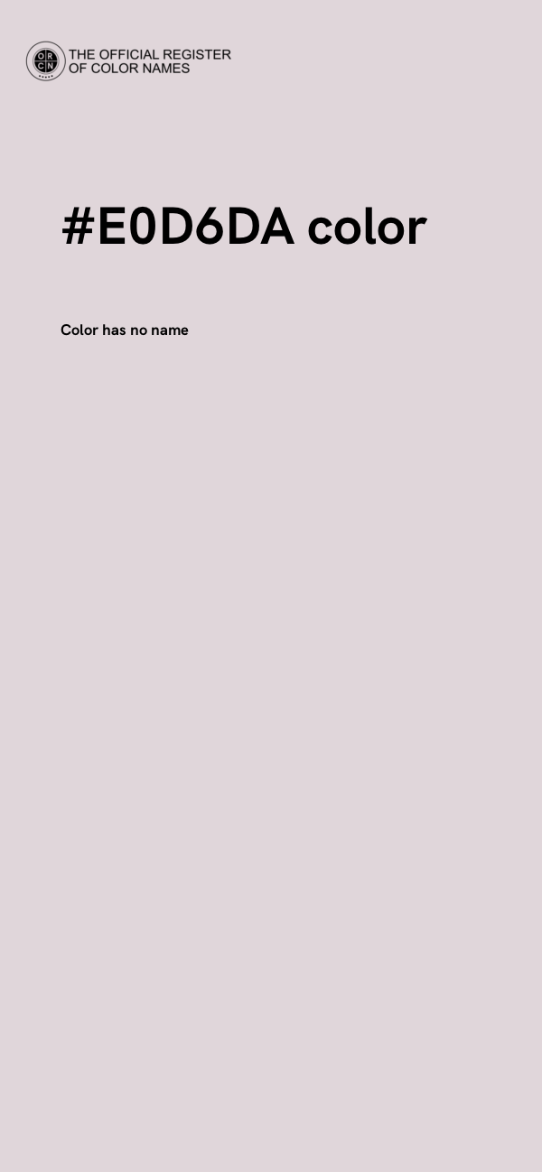 #E0D6DA color image