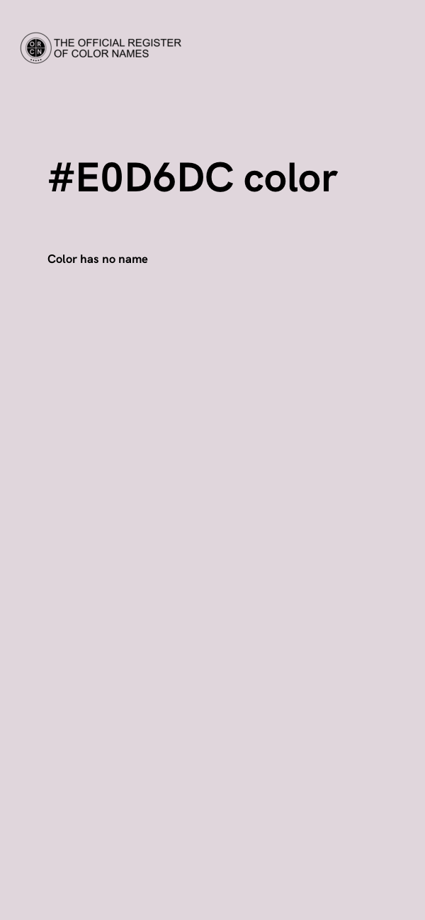 #E0D6DC color image