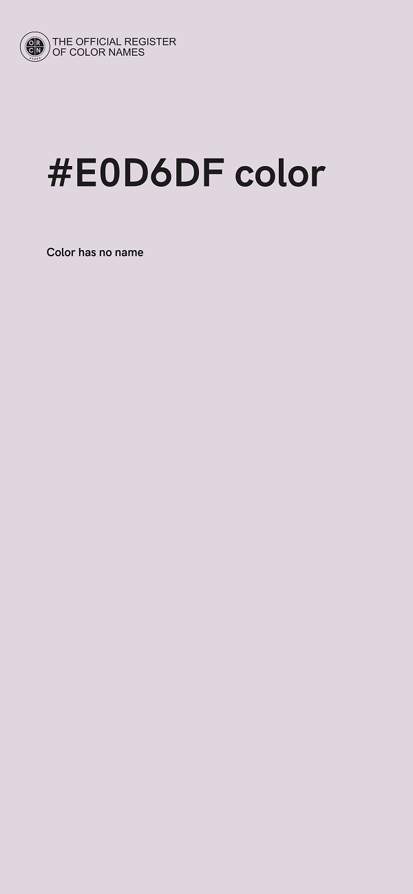#E0D6DF color image