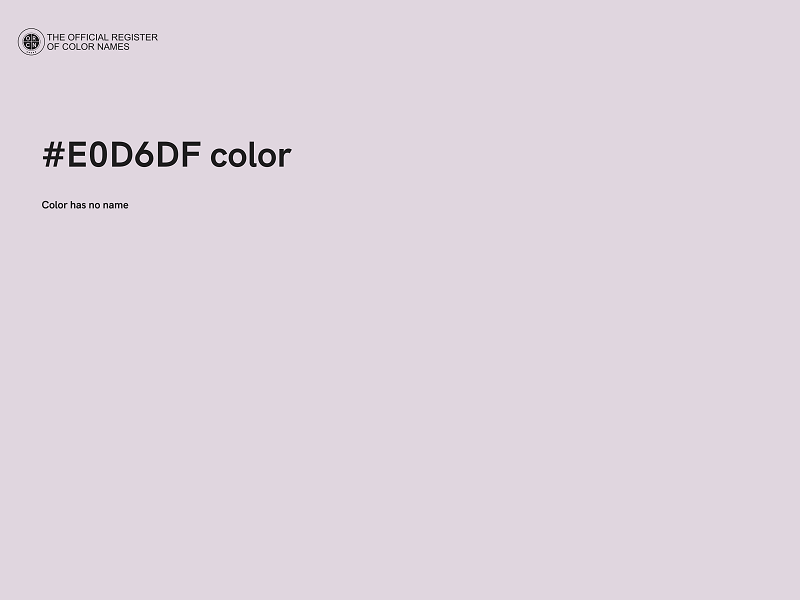 #E0D6DF color image