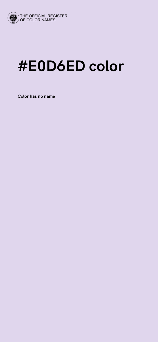 #E0D6ED color image