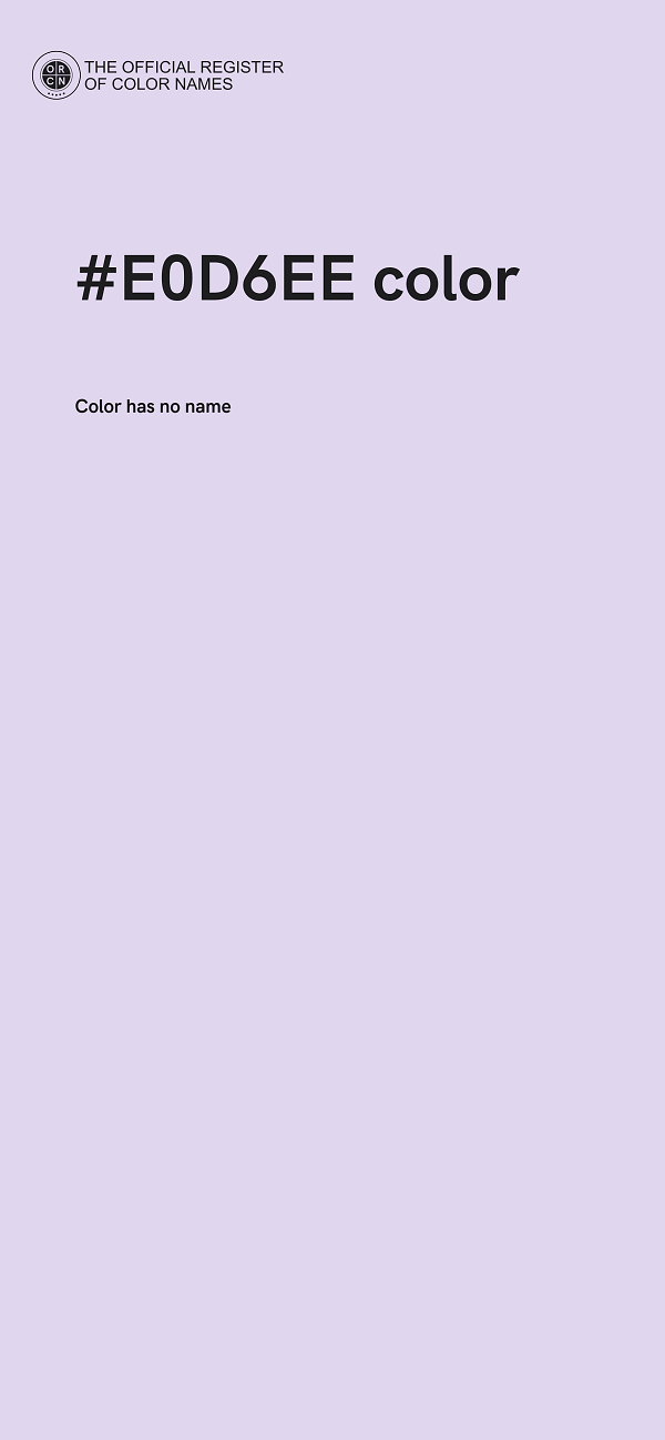#E0D6EE color image