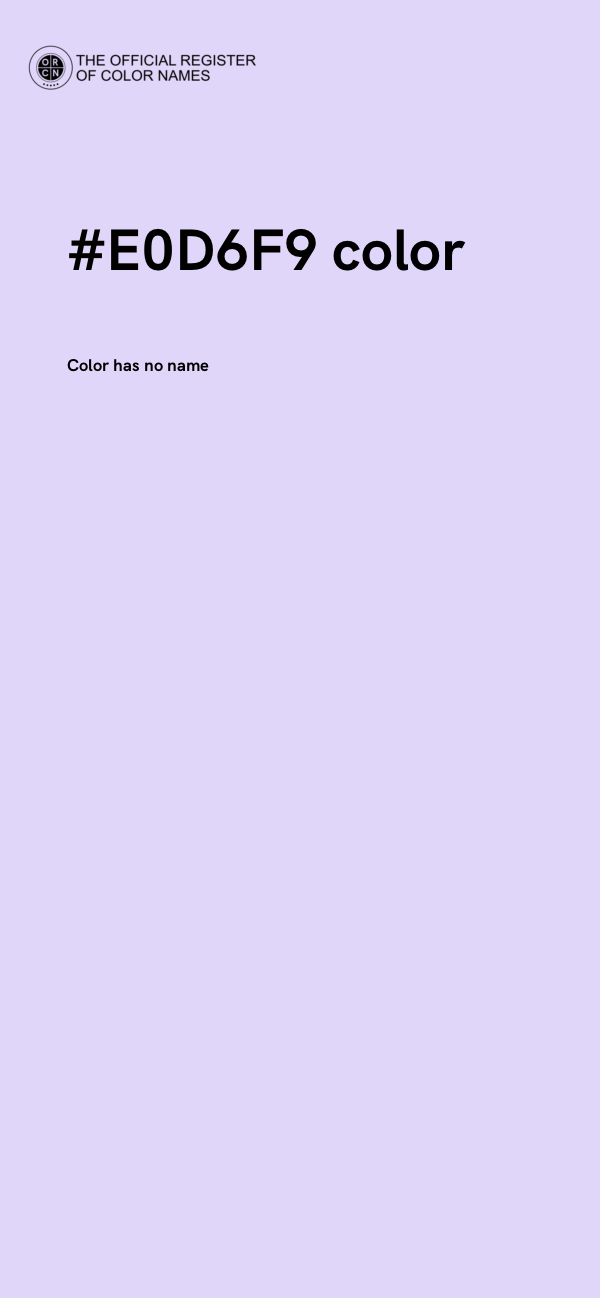 #E0D6F9 color image