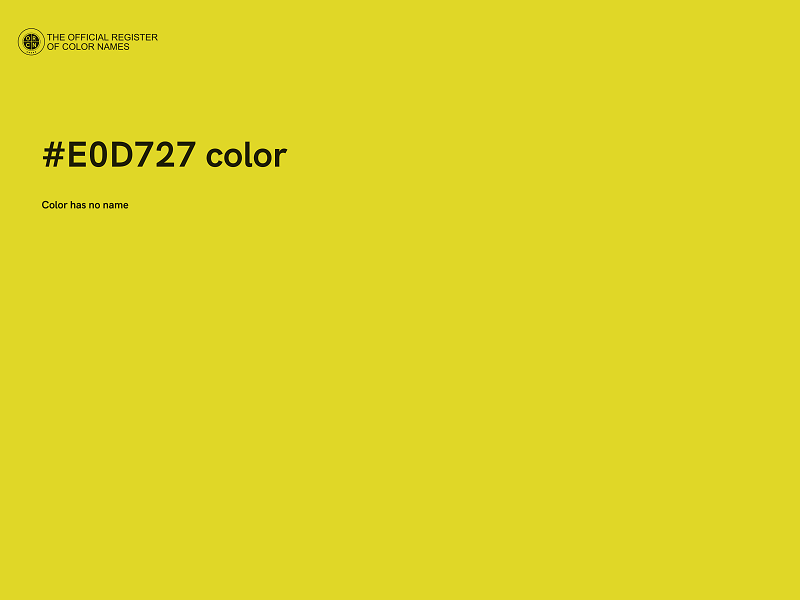 #E0D727 color image