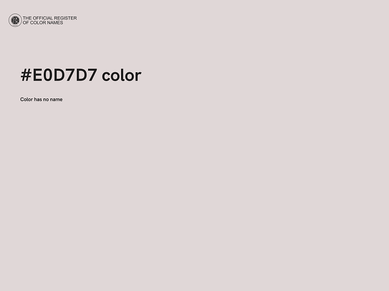 #E0D7D7 color image