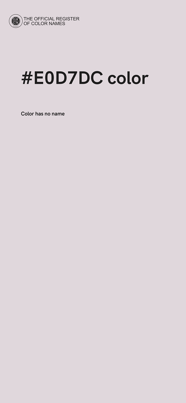 #E0D7DC color image
