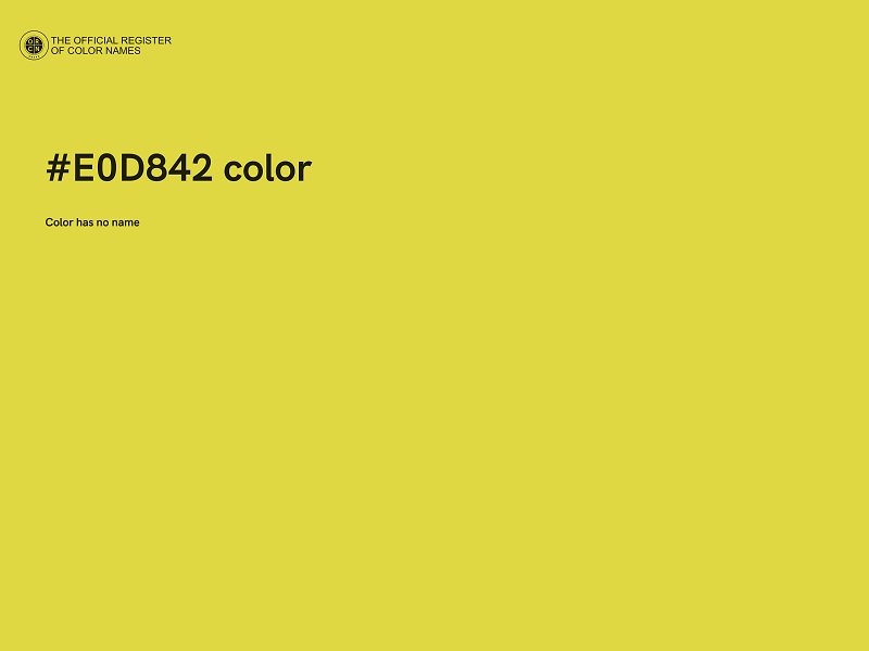 #E0D842 color image