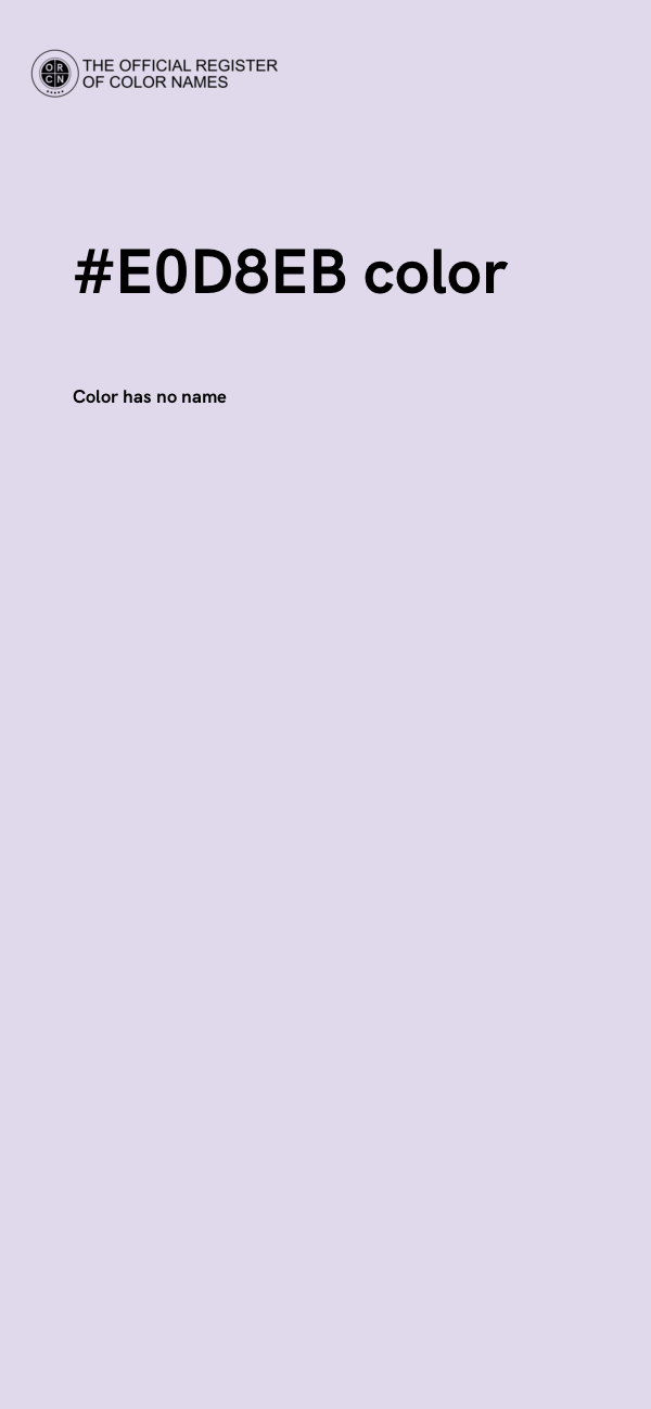 #E0D8EB color image