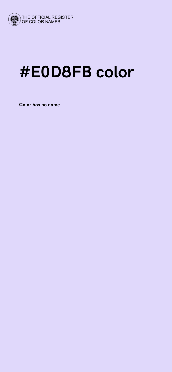 #E0D8FB color image