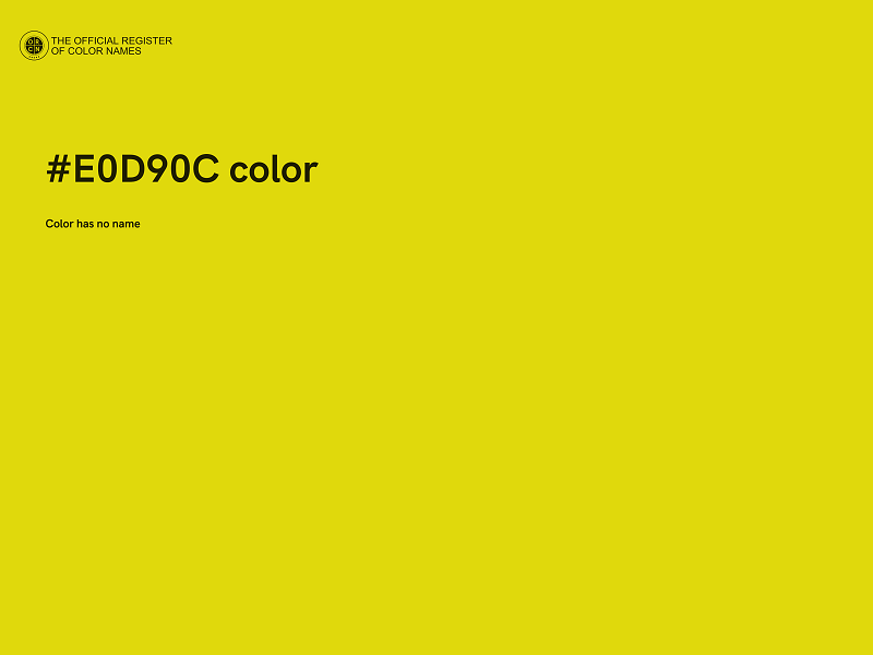 #E0D90C color image