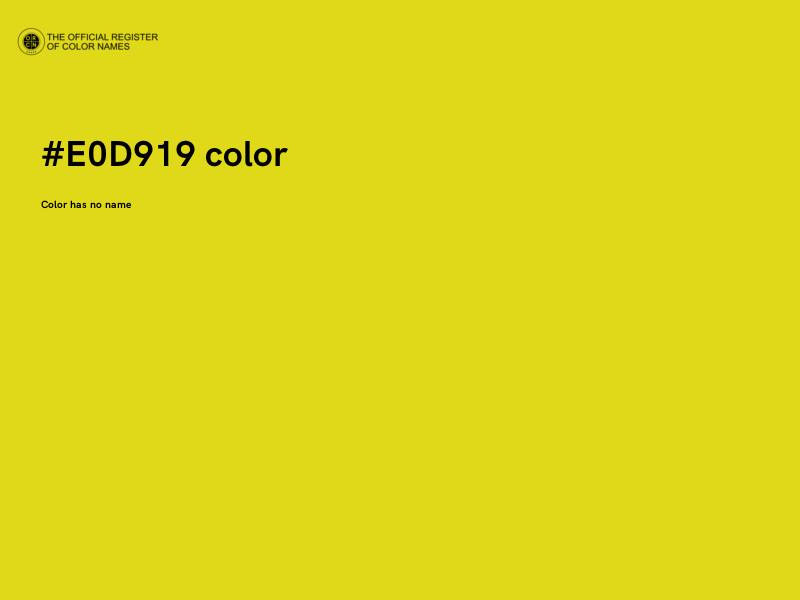 #E0D919 color image