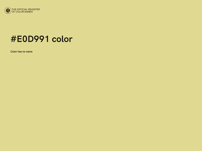 #E0D991 color image