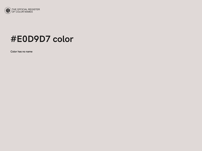 #E0D9D7 color image