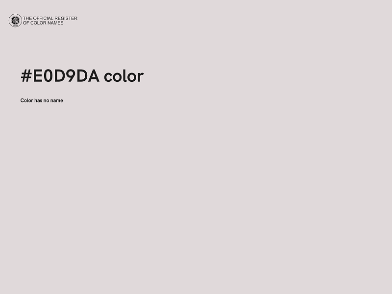 #E0D9DA color image